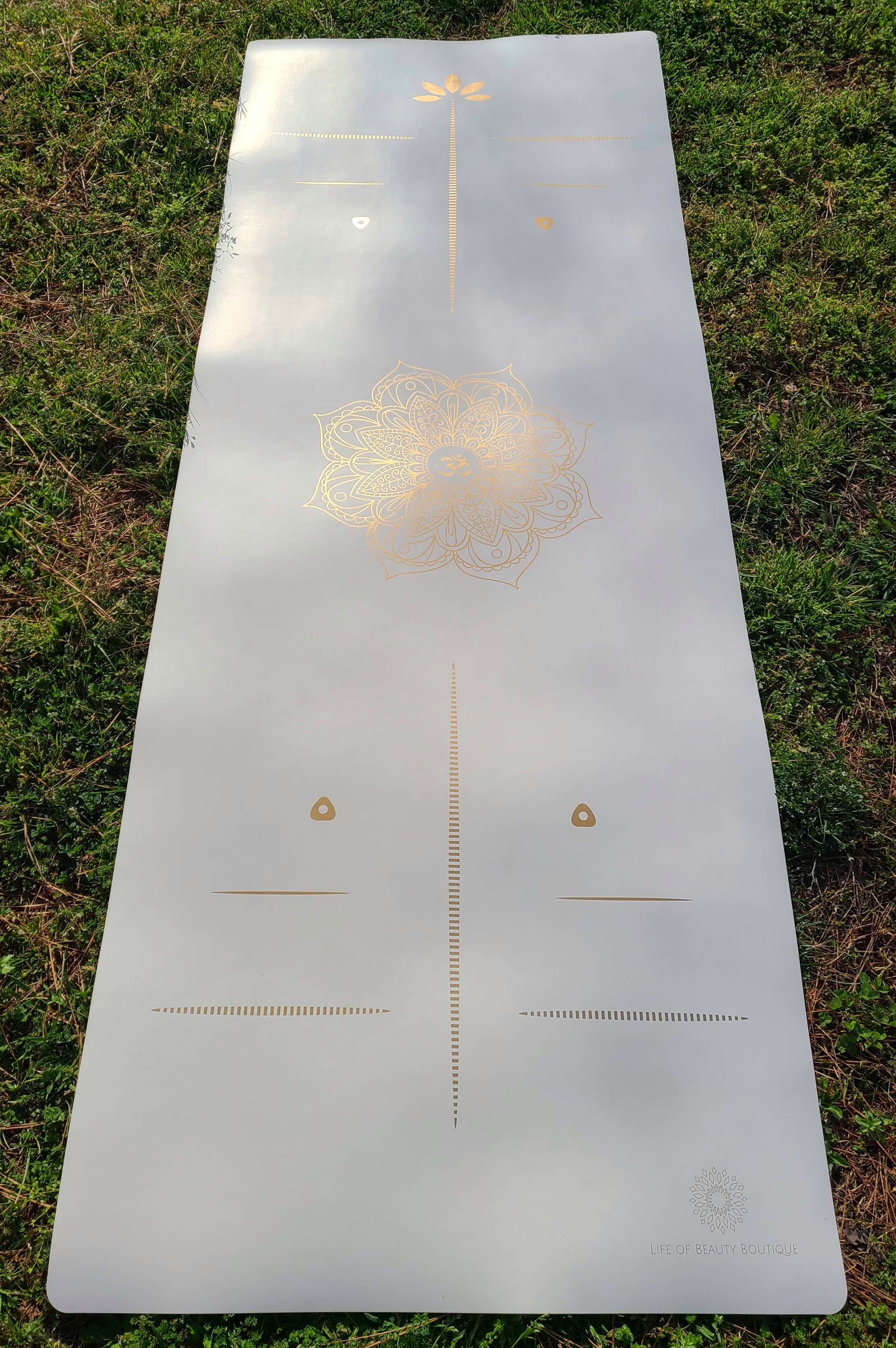 Angel Yoga Mat - White & Gold